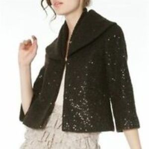 Alice + Olivia | Keri Cropped Sequin Jacket NWT